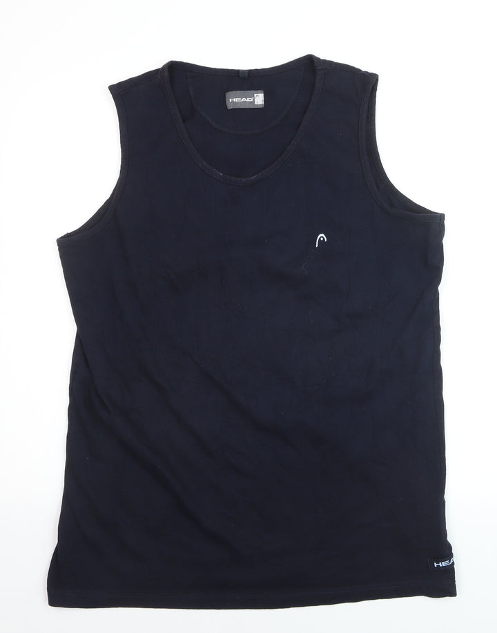 HEAD Men's Black Sleeveless Athletic Tank Top L