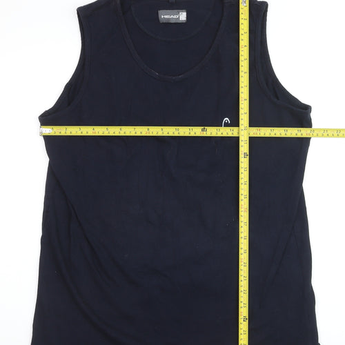HEAD Men's Black Sleeveless Athletic Tank Top L