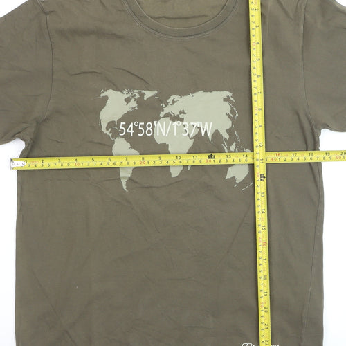 Berghaus Men’s Green Graphic Crew Neck Short Sleeve T-Shirt Size S