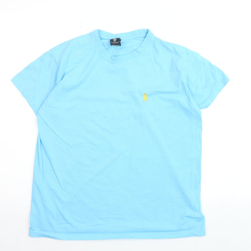 U.S. Polo Assn. Men's Blue Cotton Crew Neck T-Shirt Size L