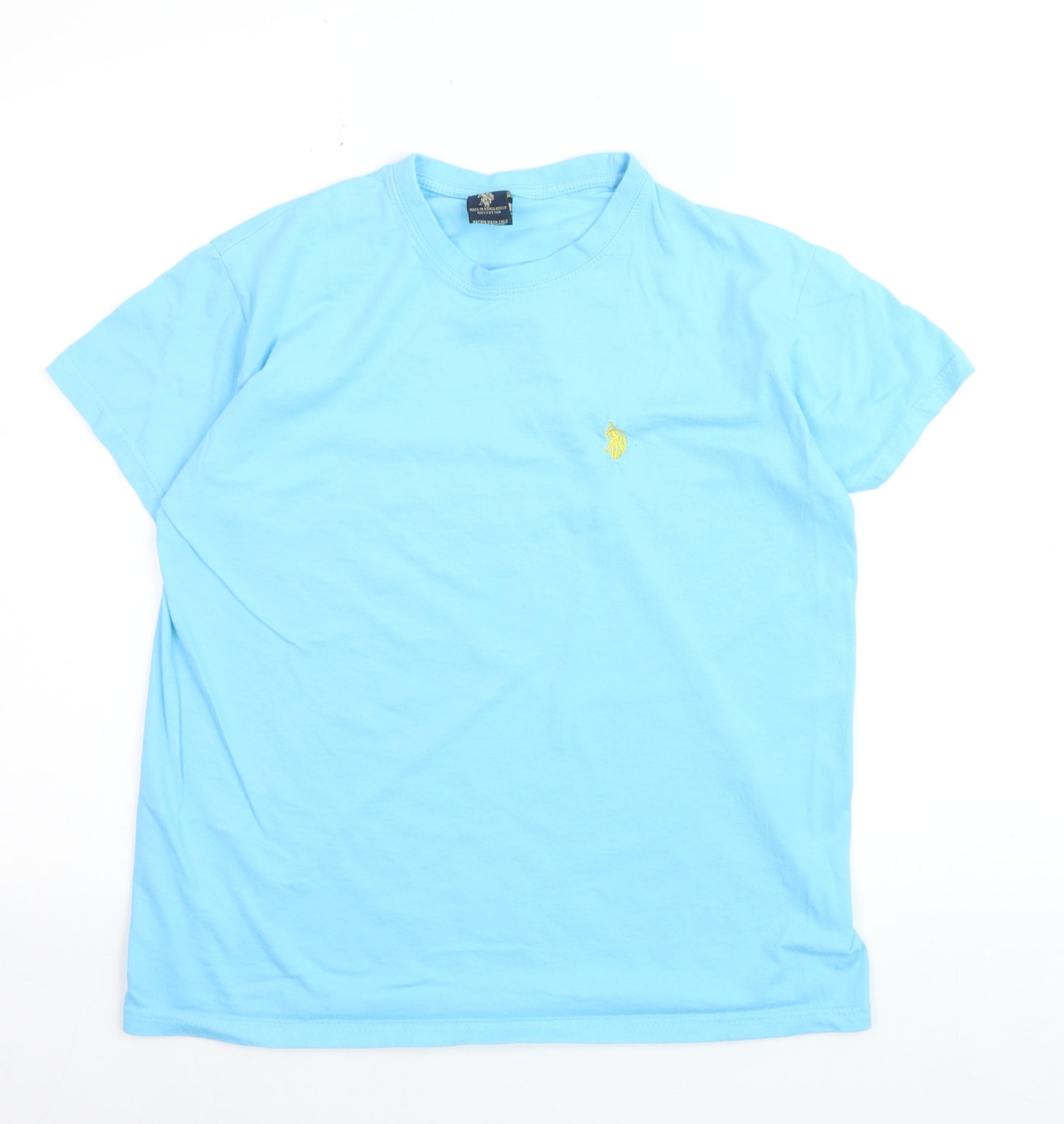 U.S. Polo Assn. Men's Blue Cotton Crew Neck T-Shirt Size L