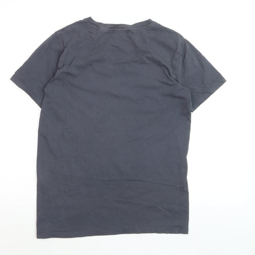 Jam Industries Men's Grey Cotton Crew Neck Short Sleeve T-Shirt S