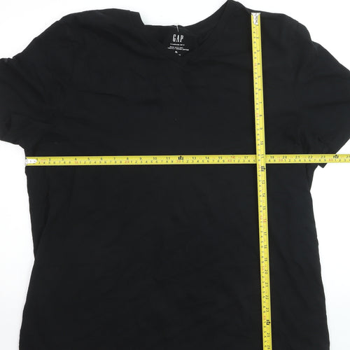 GAP Men's Black XL V-Neck Classic Cotton T-Shirt
