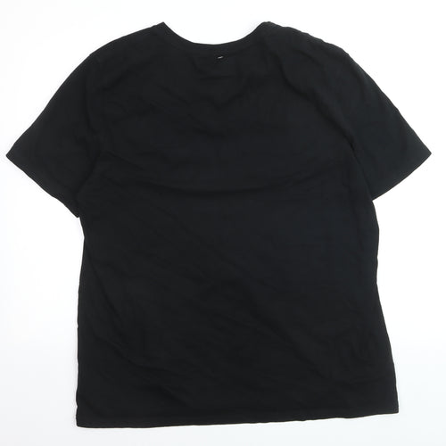 GAP Men's Black XL V-Neck Classic Cotton T-Shirt