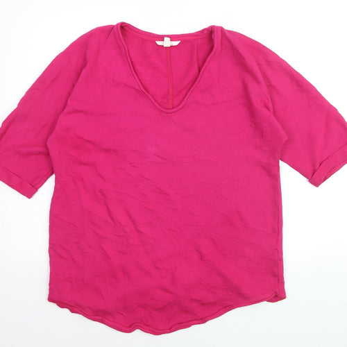 Marks and Spencer Per Una Women's Pink Cotton Tunic Blouse Size 10