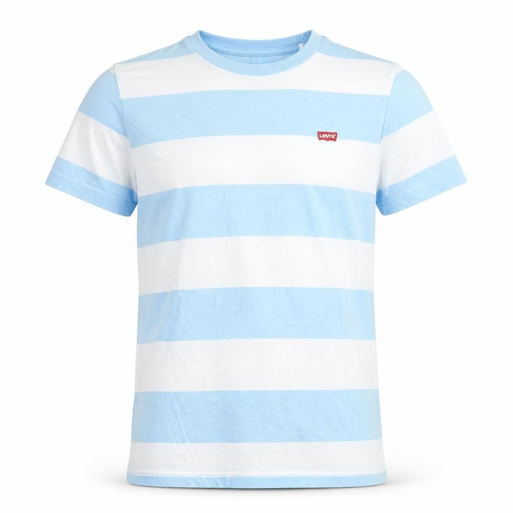 Levi's Men's Blue White Striped Crew Neck T-Shirt XS