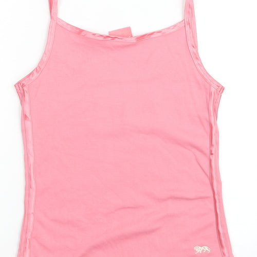 Lonsdale Women's Pink Scoop Neck Camisole Tank Top Size 8