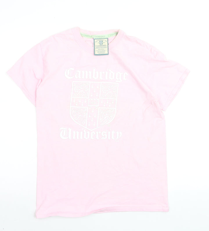 Giles & Co. Women’s Pink Cambridge University Cotton T-Shirt S