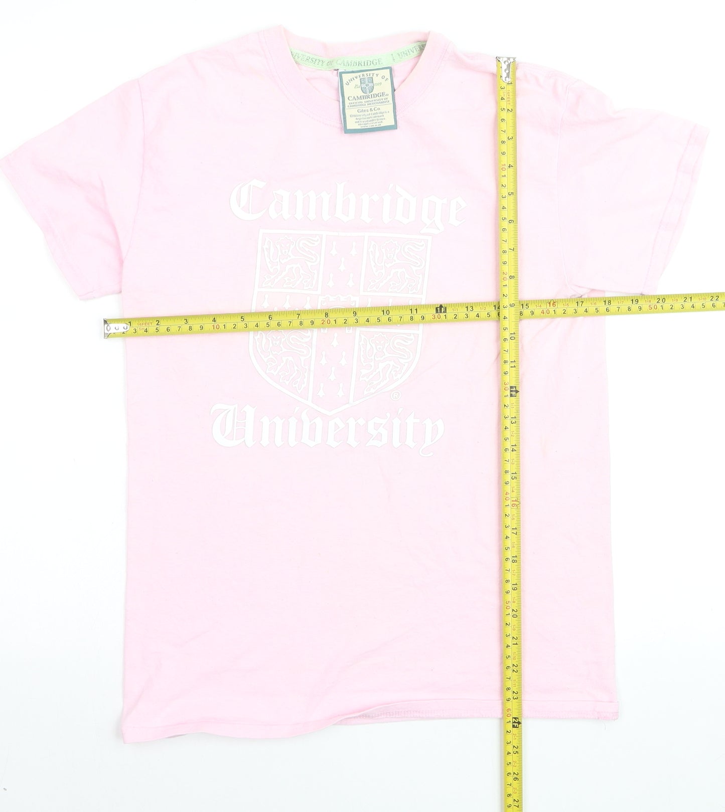 Giles & Co. Women’s Pink Cambridge University Cotton T-Shirt S