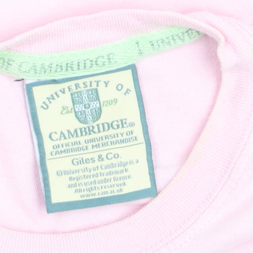 Giles & Co. Women’s Pink Cambridge University Cotton T-Shirt S