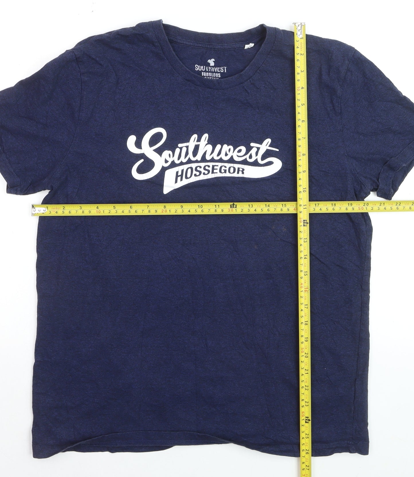 Southwest Hossegor Men's Blue Cotton Graphic T-Shirt Size L