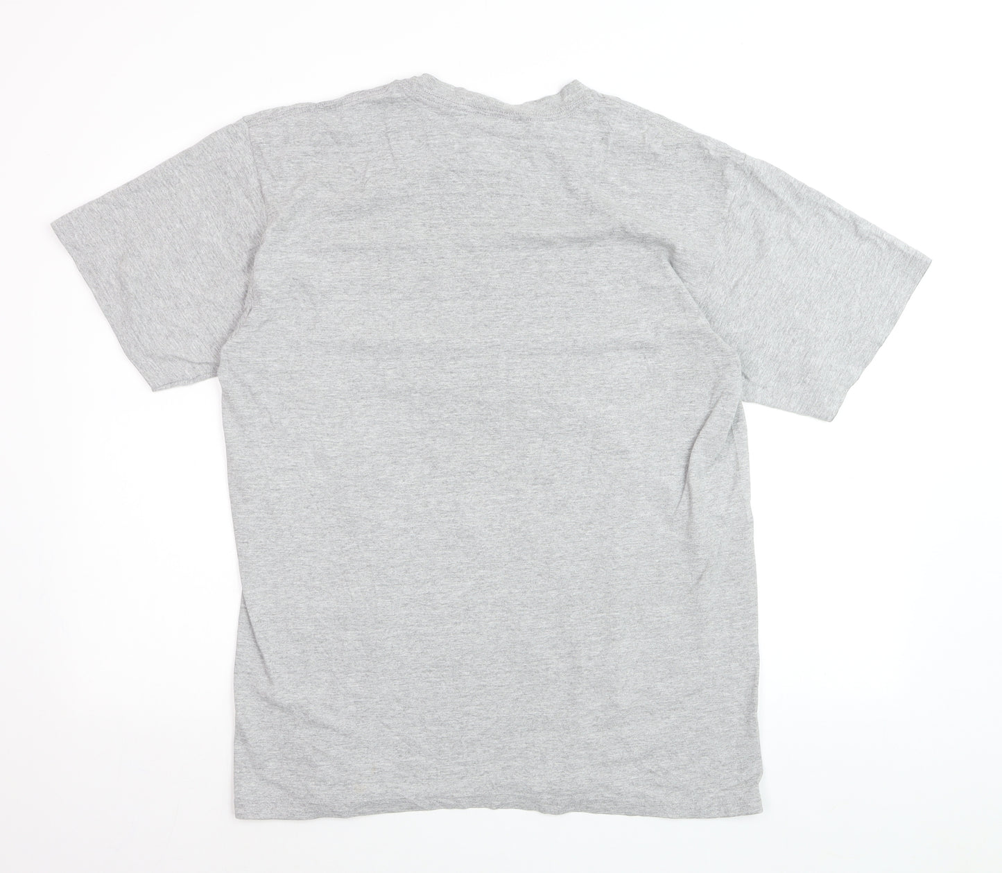 Nike Mens Grey Ole Miss Graphic Crew Neck Short Sleeve T-Shirt Size M