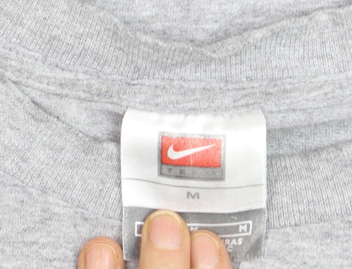 Nike Mens Grey Ole Miss Graphic Crew Neck Short Sleeve T-Shirt Size M