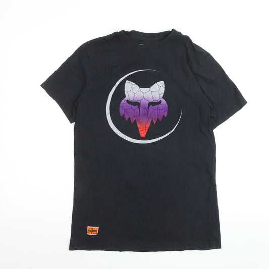 Fox Racing Men's Black Graphic Cotton T-Shirt Size S