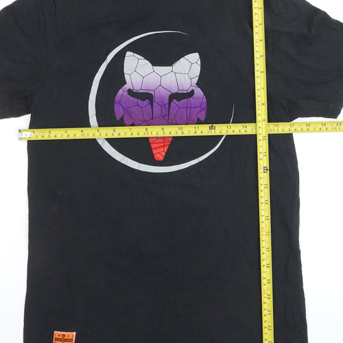 Fox Racing Men's Black Graphic Cotton T-Shirt Size S