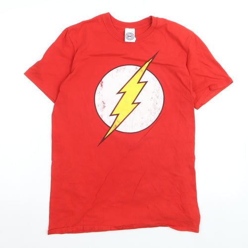 DC Comics Originals Men's Red The Flash Graphic T-Shirt Size M