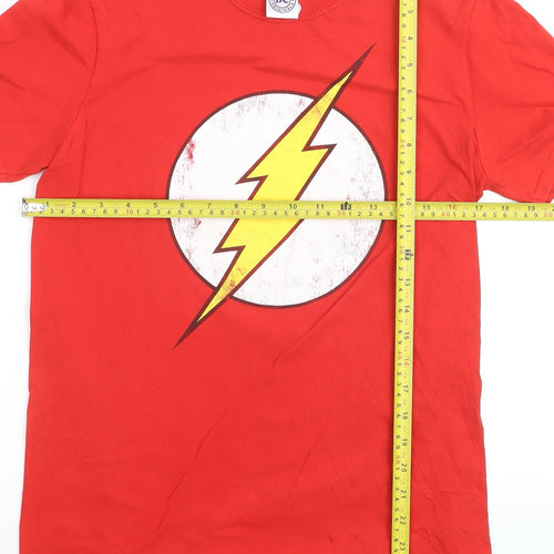 DC Comics Originals Men's Red The Flash Graphic T-Shirt Size M