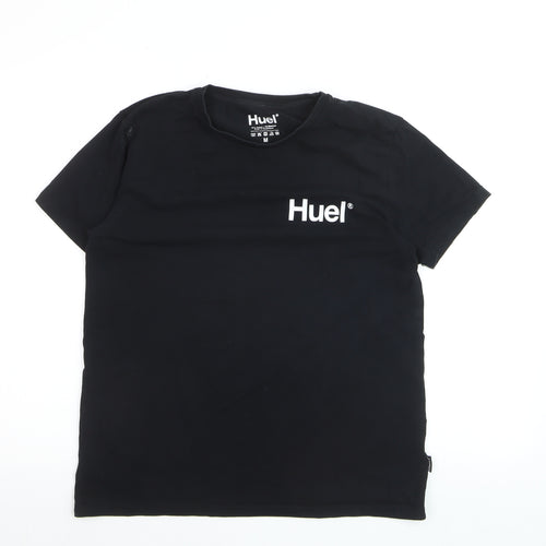 Huel Men's Black Cotton Stretch Crew Neck T-Shirt Size M
