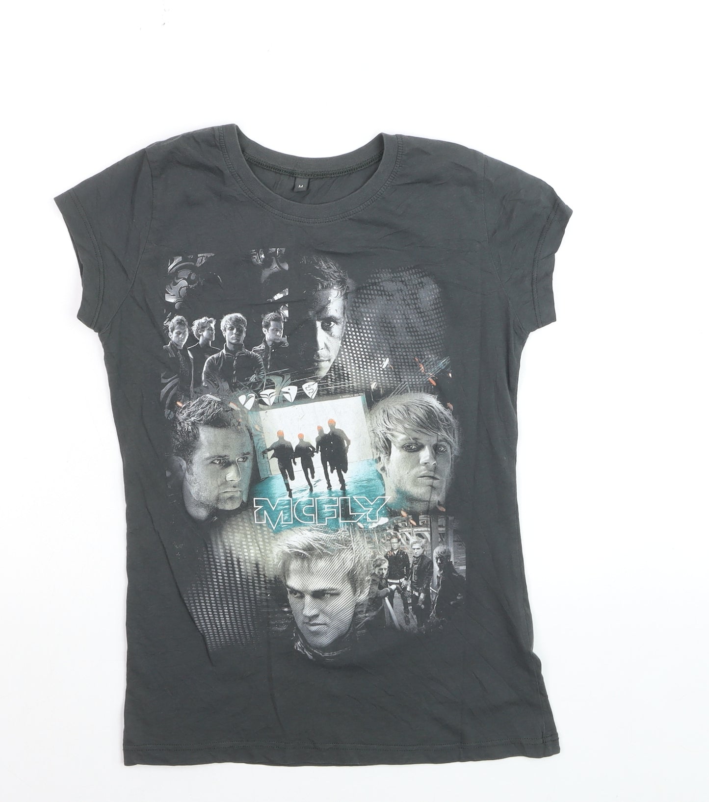 Continental Women's Black McFly Graphic Short Sleeve Cotton T-Shirt M