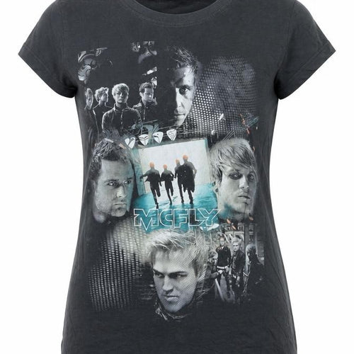 Continental Women's Black McFly Graphic Short Sleeve Cotton T-Shirt M