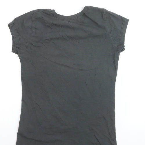 Continental Women's Black McFly Graphic Short Sleeve Cotton T-Shirt M