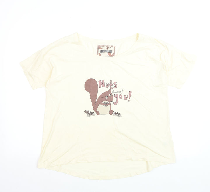 Marks and Spencer Women’s Ivory Funny Animal Nightshirt UK 14