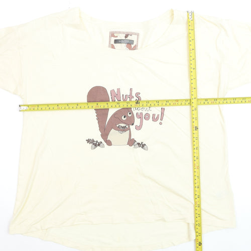 Marks and Spencer Women’s Ivory Funny Animal Nightshirt UK 14