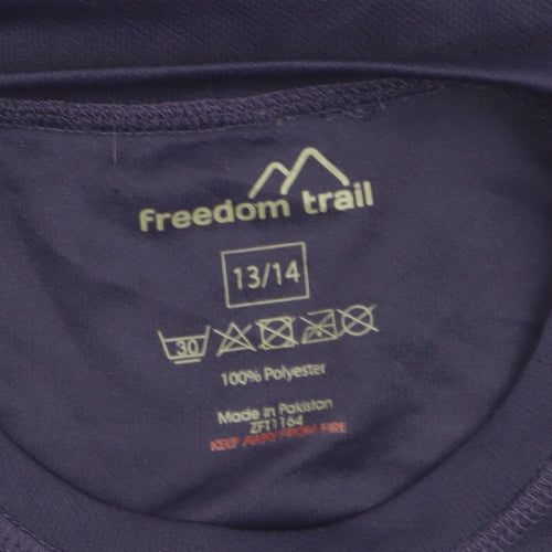 Freedom Trail Boys Blue Short Sleeve Active T-Shirt 13-14 Years