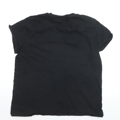 Levi's Men's Black Cotton Crew Neck Short Sleeve T-Shirt L
