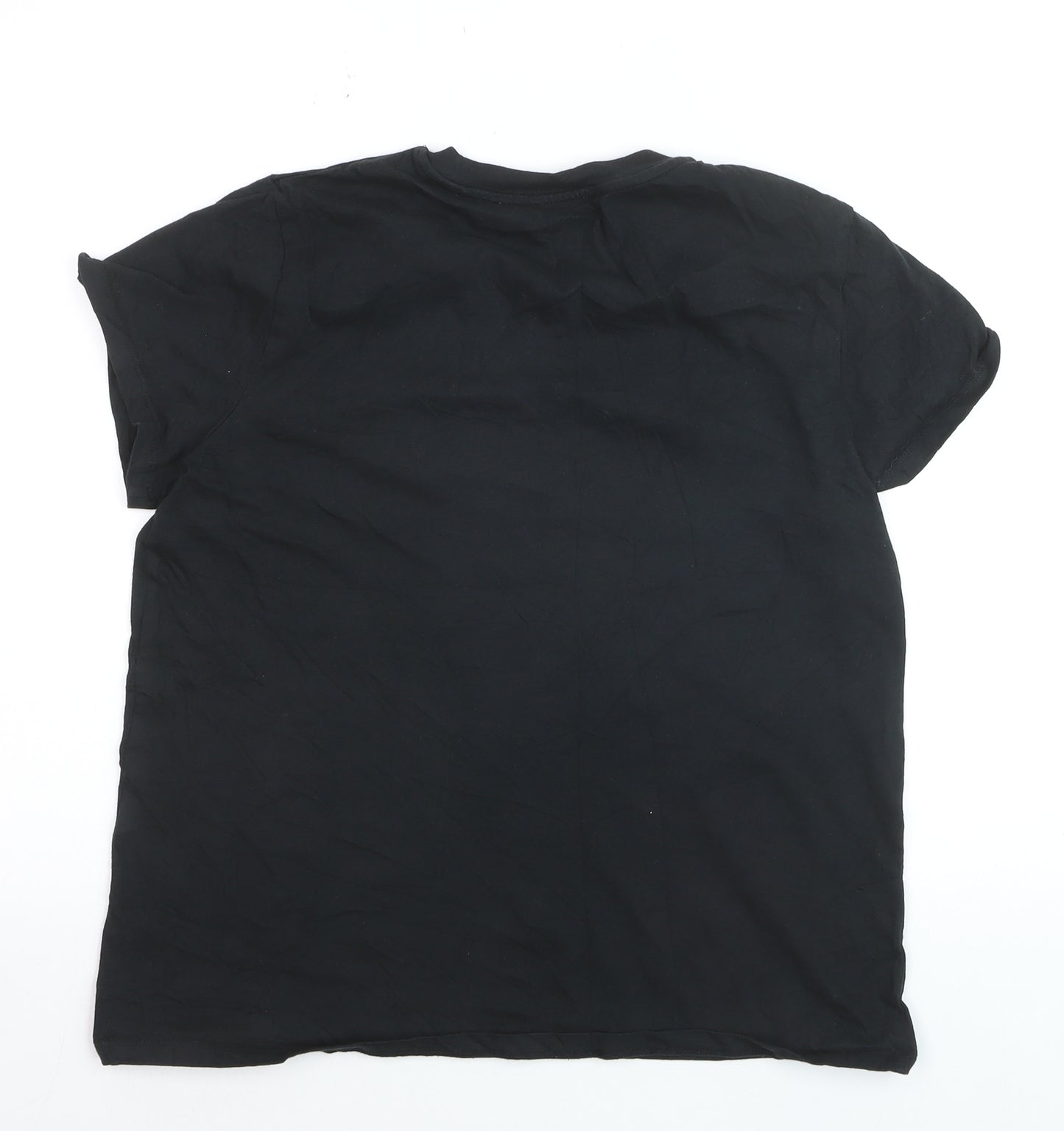 Levi's Men's Black Cotton Crew Neck Short Sleeve T-Shirt L
