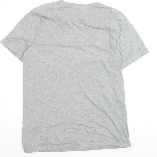 Rapanui Men's Grey Whale Graphic T-Shirt Size M Organic Cotton