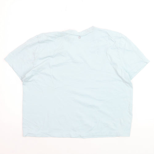 Harmony & Balance Women's Blue Cotton Stretch T-Shirt Size L