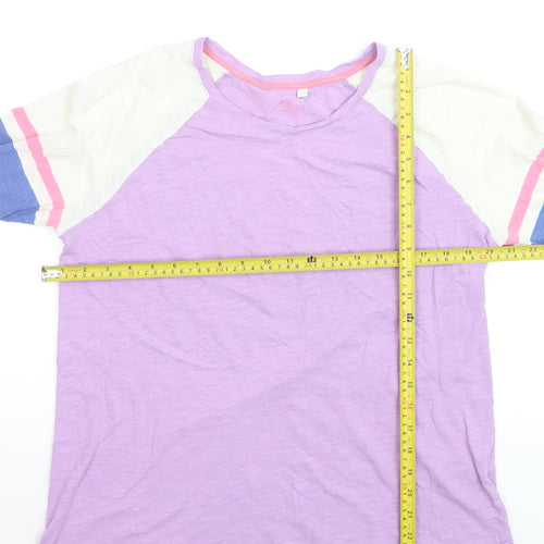 Boden Women’s Multicoloured Long Sleeve Cotton Raglan T-Shirt Size L