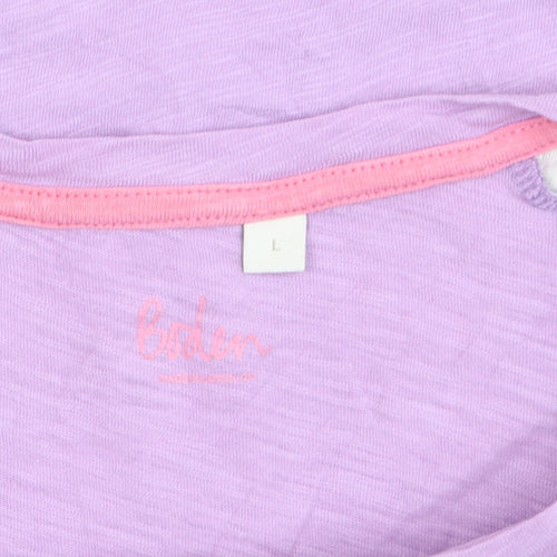 Boden Women’s Multicoloured Long Sleeve Cotton Raglan T-Shirt Size L