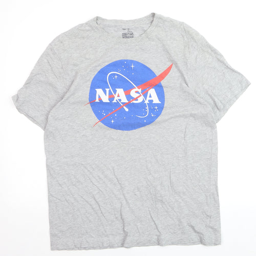 Gap Men's Grey NASA Logo Graphic Print T-Shirt Size L