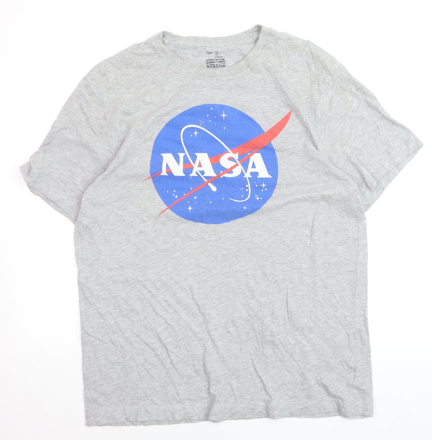 Gap Men's Grey NASA Logo Graphic Print T-Shirt Size L