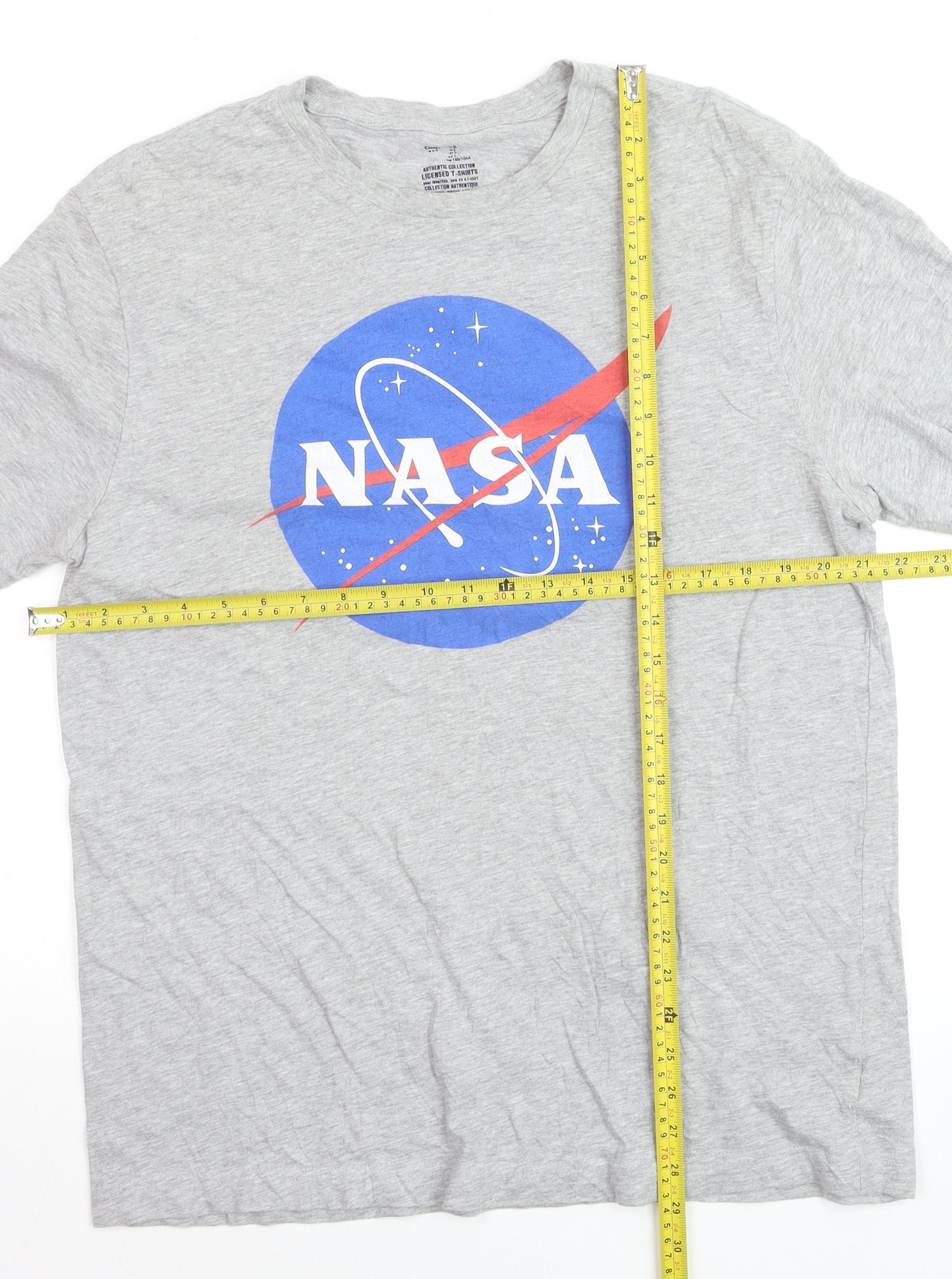 Gap Men's Grey NASA Logo Graphic Print T-Shirt Size L