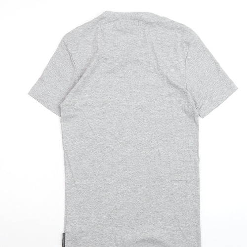 French Connection Men's Grey Crew Neck Cotton T-Shirt M