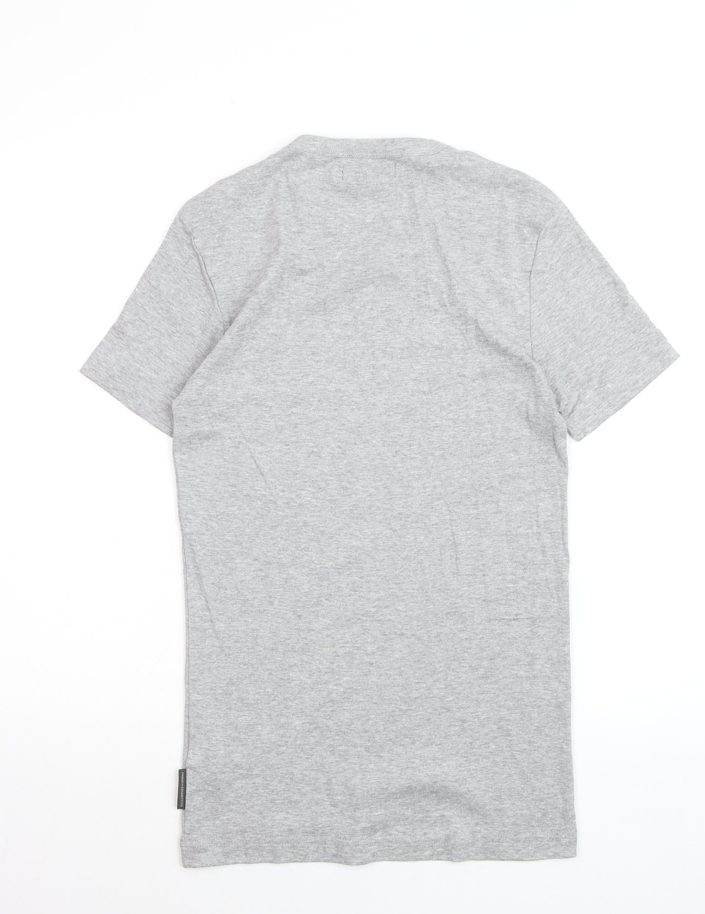 French Connection Men's Grey Crew Neck Cotton T-Shirt M