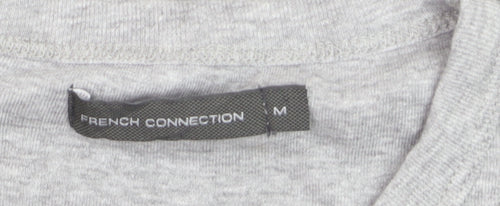 French Connection Men's Grey Crew Neck Cotton T-Shirt M