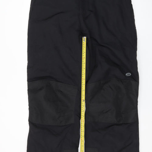Slalom Men’s Black L Snow Pants Waterproof Winter Ski Trousers