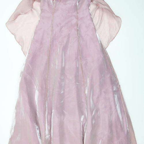 Début Women Pink Knee Length Slip Dress Size 8 Formal Occasionwear