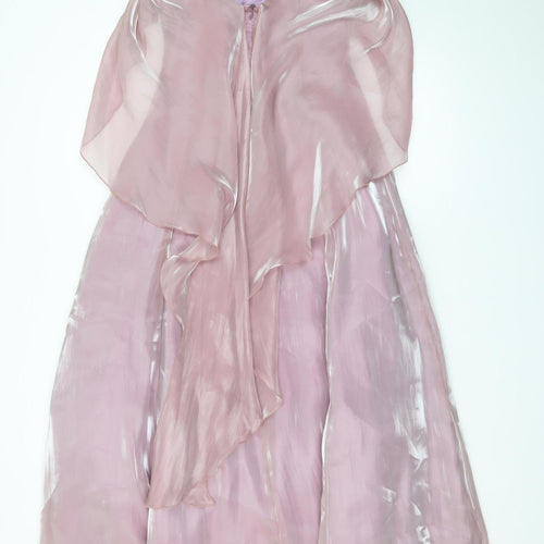 Début Women Pink Knee Length Slip Dress Size 8 Formal Occasionwear