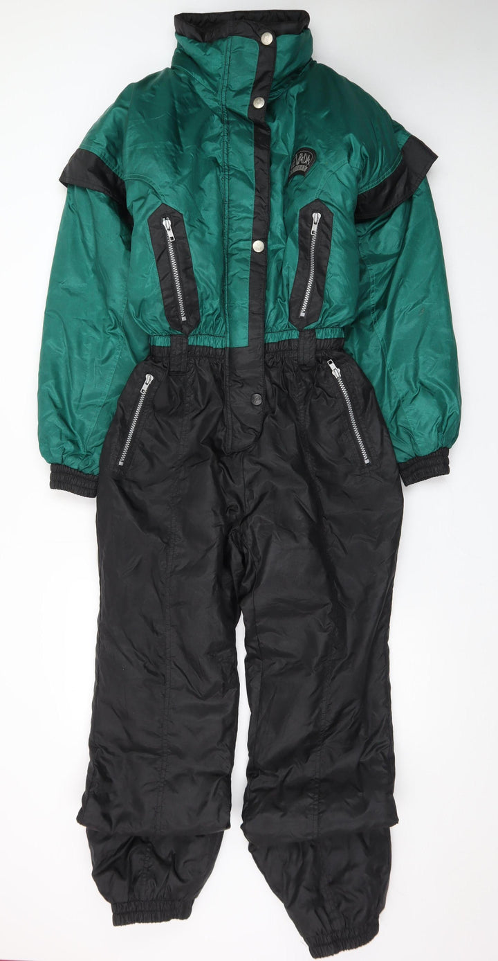Nevada Unisex Green Black Padded Snow Pants Ski Suit Size 5-6
