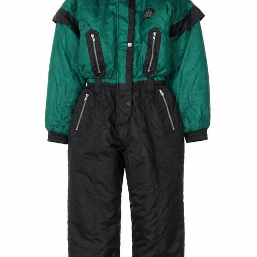Nevada Unisex Green Black Padded Snow Pants Ski Suit Size 5-6