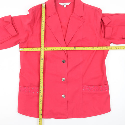Isle Women’s Pink Size 14 Classic Single-Breasted Blazer