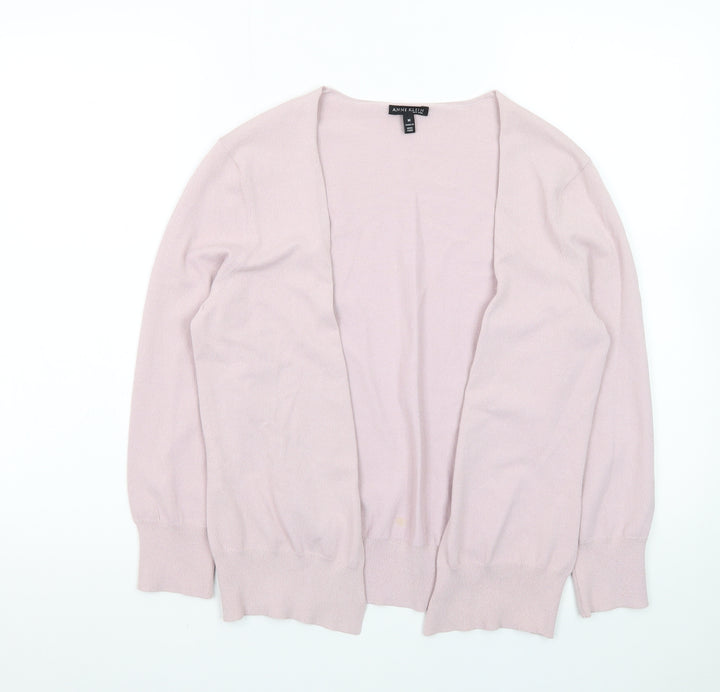 Anne Klein Women's Pink Rayon Blend Cardigan Size M