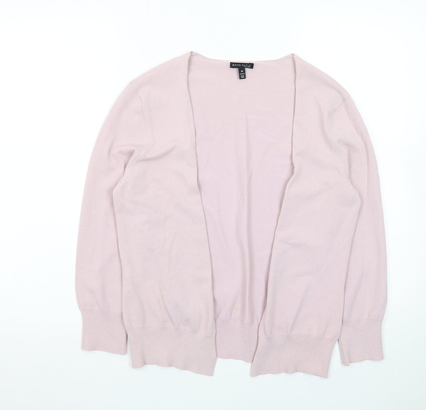 Anne Klein Women's Pink Rayon Blend Cardigan Size M