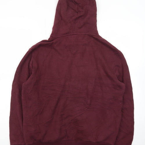 Ralph Lauren Men's Red Pullover Hoodie Medium Embroidered Logo