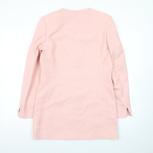 Viyella Women's Pink Single-Breasted Blazer Jacket UK 8 Classic Fit